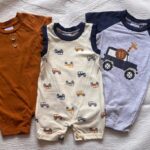 Mini Thread Rompers, 3Pcs